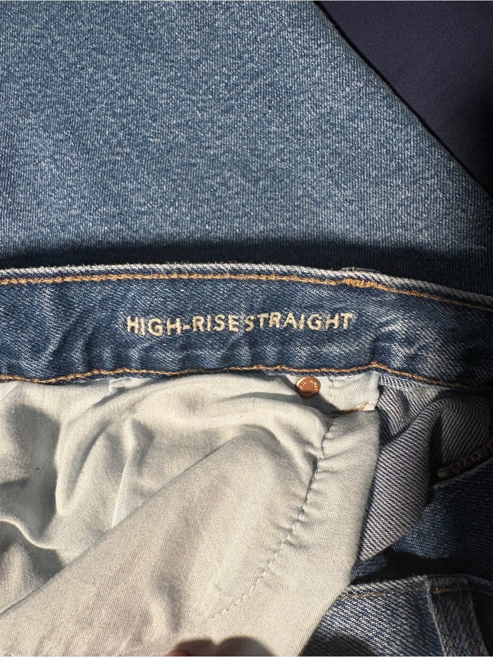 American Eagle High Rise Straight Jean - Picture 4 of 5
